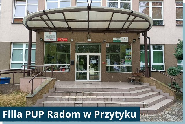 Zdjęcie przedstawia budynek, w którym mieści się Filia PUP w Przytyku